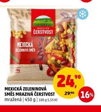 Mexická zeleninová směs mrazivá Čerstvost