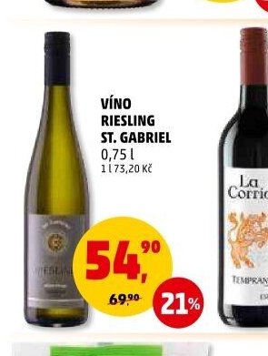 Víno Riesling St. Gabriel