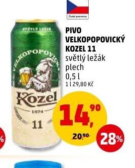 Pivo Velkopopovický Kozel 11