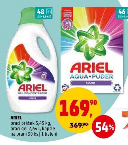 Ariel prací prostředek
