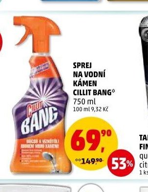 Sprej na vodní kámen Cillit Bang