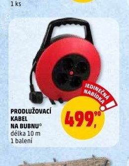 PRODLUŽOVACÍ KABEL NA BUBNU