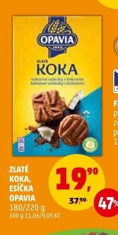 ZLATÉ KOKA, ESÍČKA OPAVIA 180/220 g