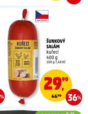 Šunkový salám kuřecí