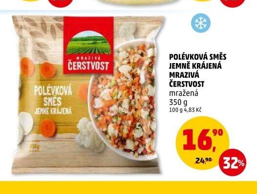 Polévková směs jemně krájená mražená Čerstvost