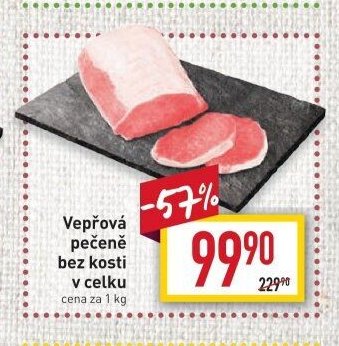 Vepřová pečeně bez kosti v celku