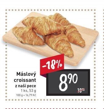 Máslový croissant