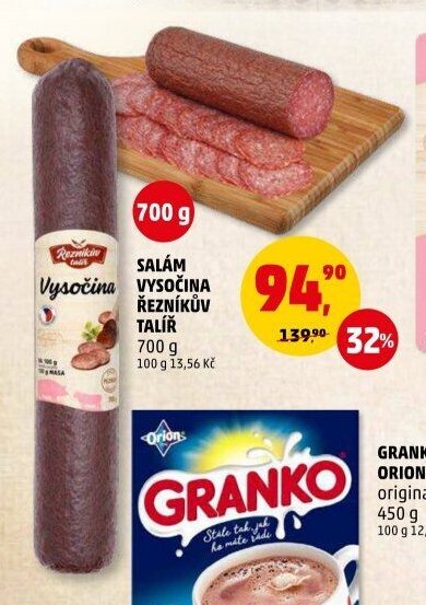 SALÁM VYSOČINA ŘEZNÍKŮV TALÍŘ 700 g