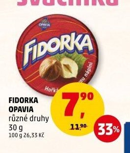 FIDORKA OPAVIA různé druhy 30 g