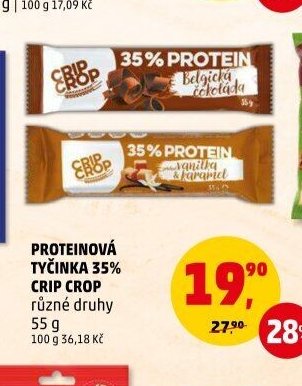 PROTEINOVÁ TYČINKA 35% CRIP CROP různé druhy 55 g