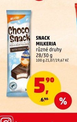SNACK MILKERIA různé druhy 28/30 g
