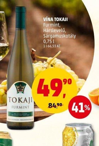 Vína Tokaji Furmint, Hárslevelű, Sárgamuskotály