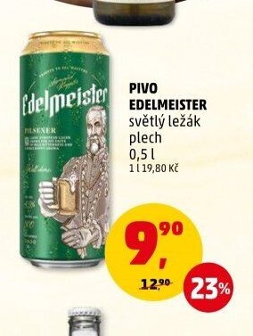 Pivo Edelmeister světlý ležák