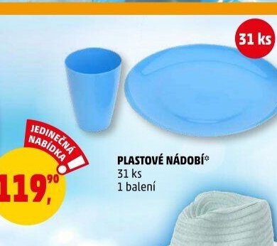 Plastové nádobí