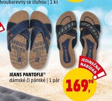 Jeans pantofle