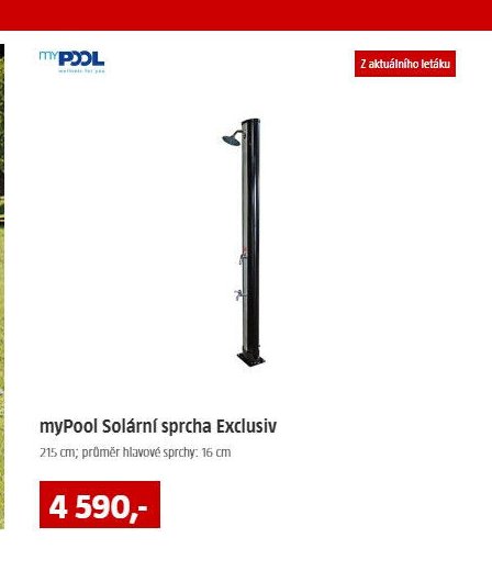 myPool Solární sprcha Exclusiv - BAUHAUS akcniletaky.com