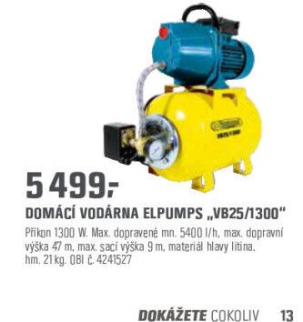 Domácí vodárna ELPUMPS „VB25/1300“ - OBI akcniletaky.com