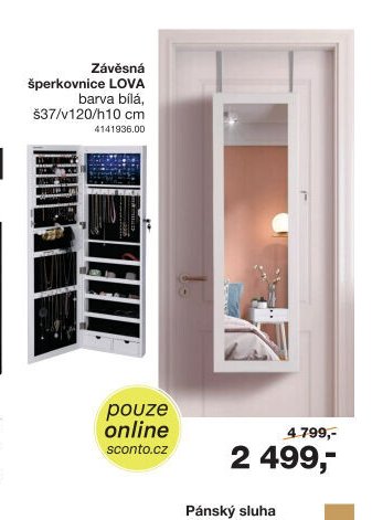 Závěsná šperkovnice LOVA
