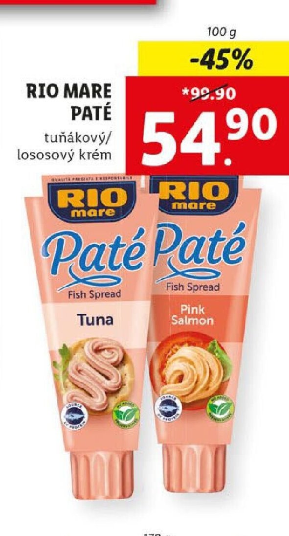 Rio Mare Paté tuňákový/lososový krém