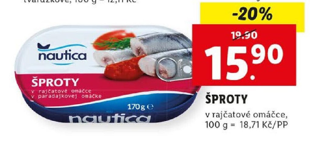 Nautica Šproty v rajčatové omáčce