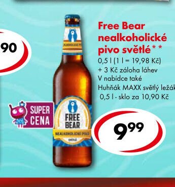 Free Bear nealkoholické pivo světlé