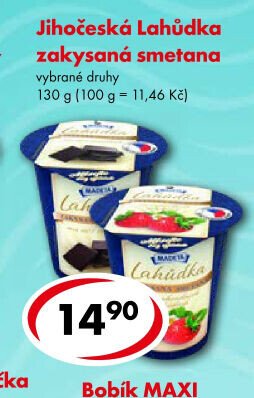 Jihočeská Lahůdka zakysaná smetana