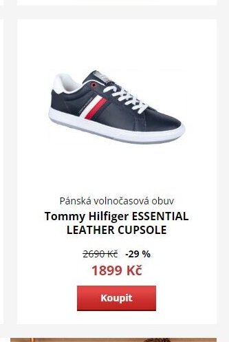 Tommy Hilfiger ESSENTIAL LEATHER CUPSOLE