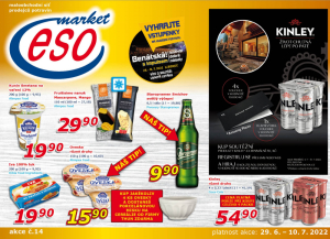 akční leták ESO MARKET 29.6.2022-10.7.2022