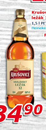Pivo světlé Královský ležák 12° Krušovice