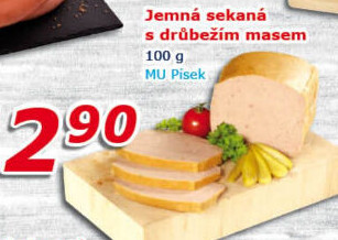 Sekaná jemná s drůbežím masem Maso uzeniny Písek