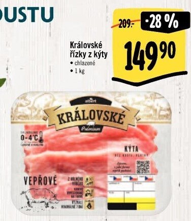 Vepřové řízky z kýty Královské Albert