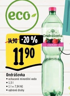 Voda ochucená Ondrášovka
