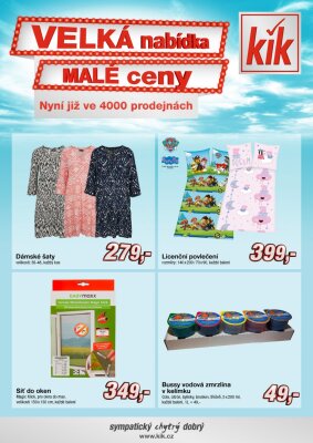 akční leták Kik textil 27.6.2022-17.7.2022