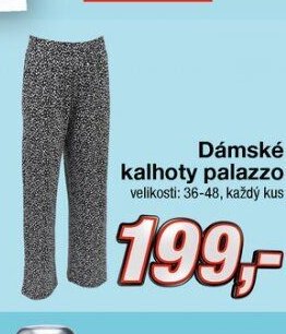 Dámské kalhoty palazzo