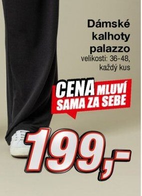 Dámské kalhoty palazzo