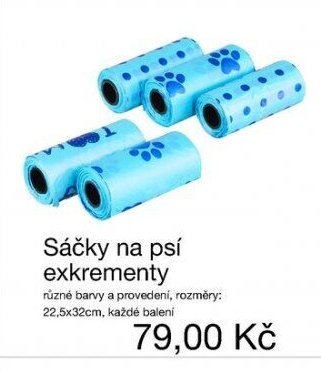 Sáčky na psí exkrementy