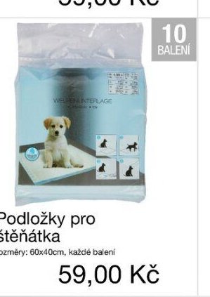 Podložky pro štěňátka