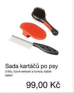 Sada kartáčů po psy