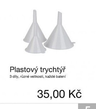 Plastový trychtýř