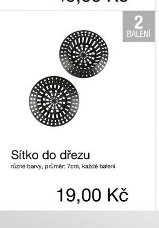 Sítko do dřezu