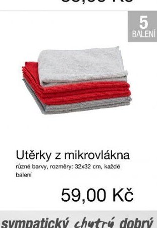 Utěrky z mikrovlákna