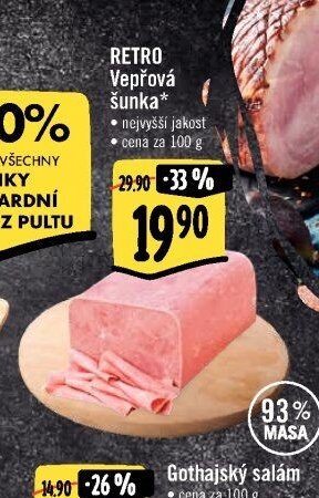 RETRO Vepřová šunka