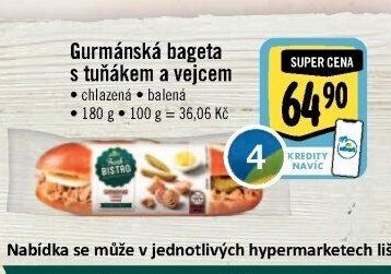 Gurmánská bageta s tuňákem a vejcem