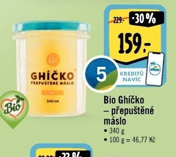 Bio Ghíčko – přepuštěné máslo