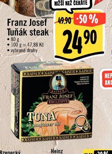 Franz Josef Tuňák steak