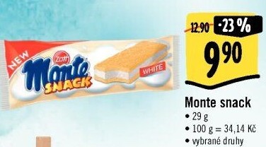 Dezert mléčný Monte Snack Zott