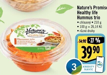 Hummus trio Healthy life Nature'