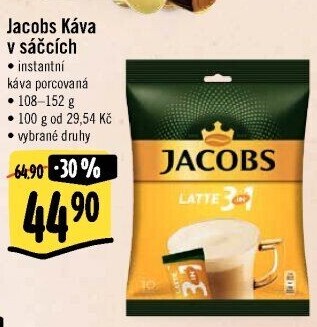 Instantní kávy porcované Jacobs