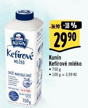 Kefírové mléko Kunín