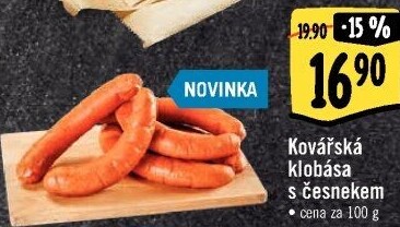 Klobása kovářská s česnekem